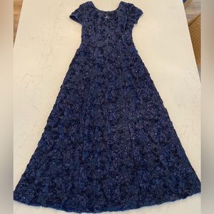 Navy Blue Evening Gown